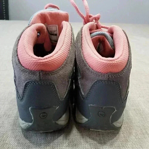 Hi-Tec Suede Lace up Dri Tec Hi Top Kids Snow Boots Size 2 - Picture 4 of 11